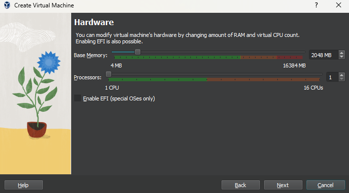 Allocate memory and CPU